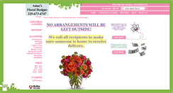 Desktop Screenshot of annasfloraldesigns.com