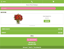 Tablet Screenshot of annasfloraldesigns.com